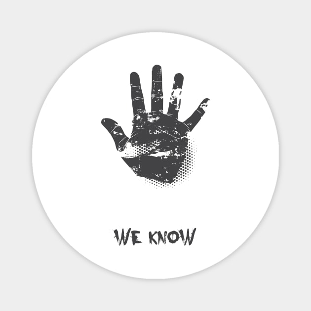 Hand We Know Magnet by positivedesigners